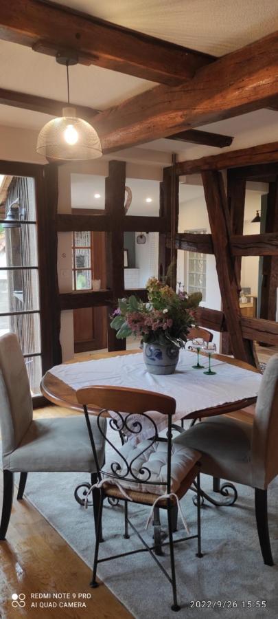 GITE AU PETIT RUISSEAU-Etage et combles-maison alsacienne 4 personnes 3 nuitées minimum Langensoultzbach Esterno foto
